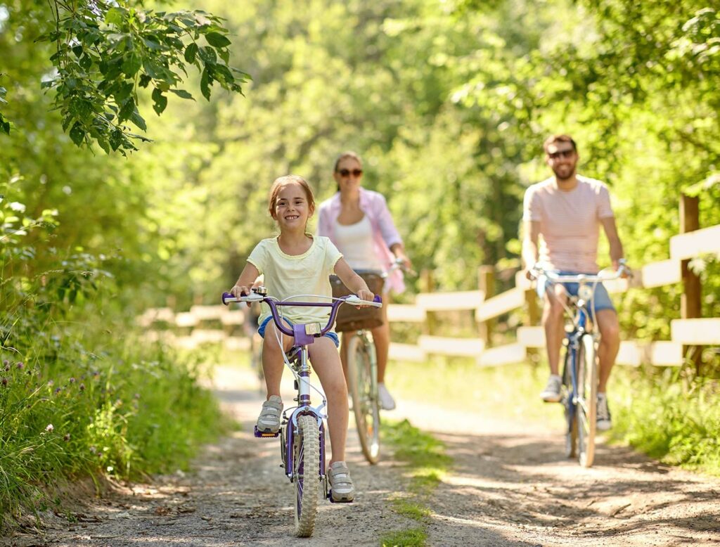 Family cycling